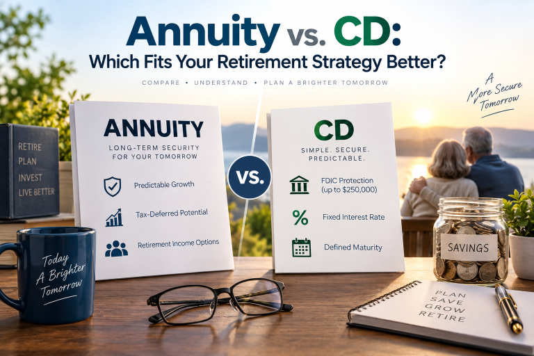 Select Annuity vs CD: Which Fits Your Retirement Strategy? Annuity vs CD: Which Fits Your Retirement Strategy?