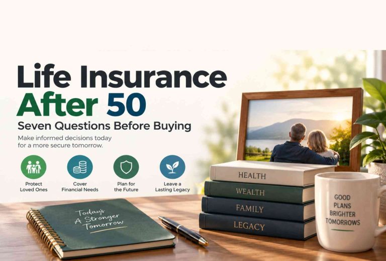 Seven essential questions to evaluate life insurance after 50 wisely.