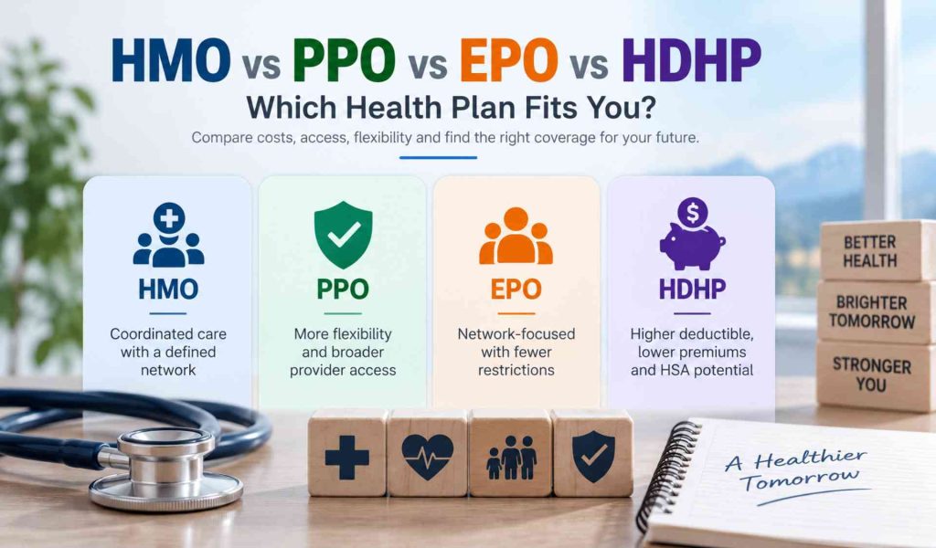 HMO vs PPO vs EPO vs HDHP