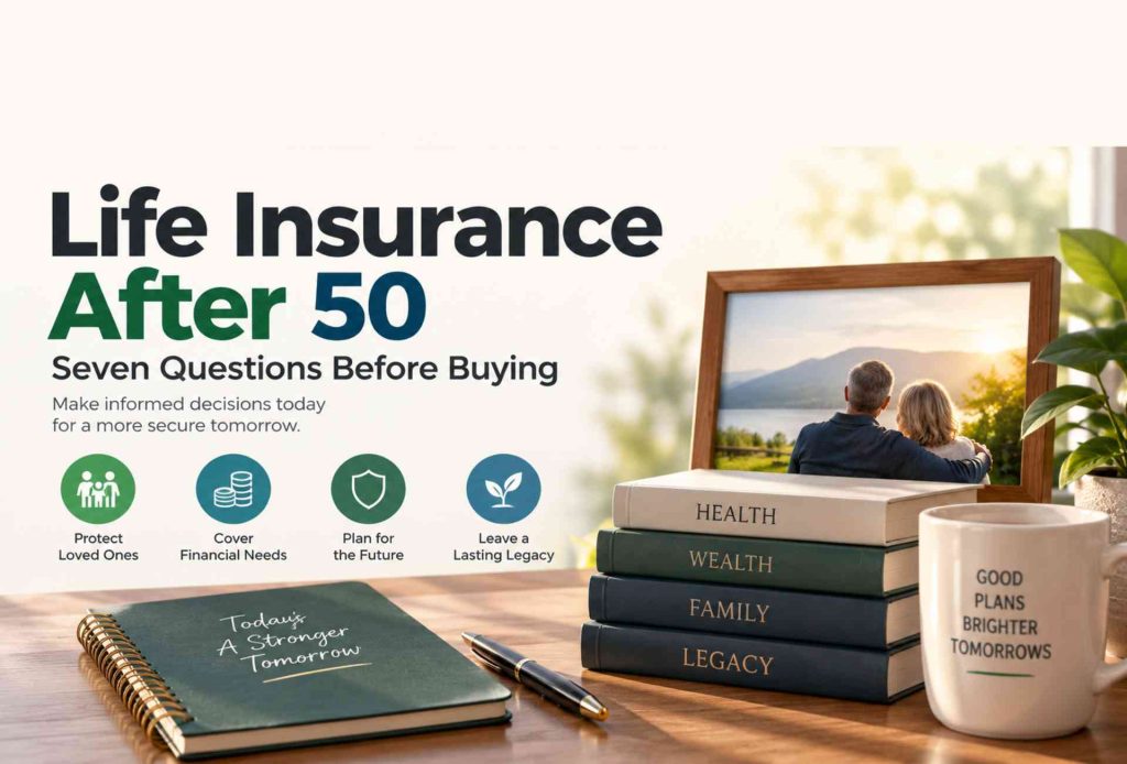 Seven essential questions to evaluate life insurance after 50 wisely.