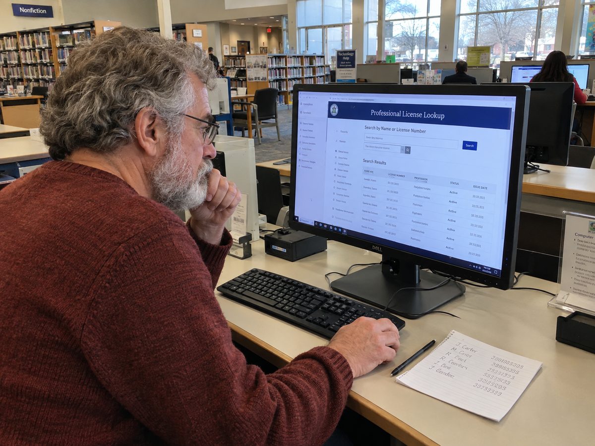 Verify Licensing and Background Yourself